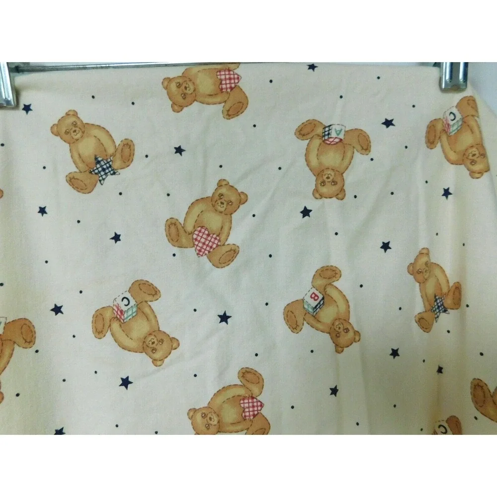 Vintage Dundee ABC‎ Teddy Bears Unisex Fitted Crib Toddler Sheet fabric crafts
